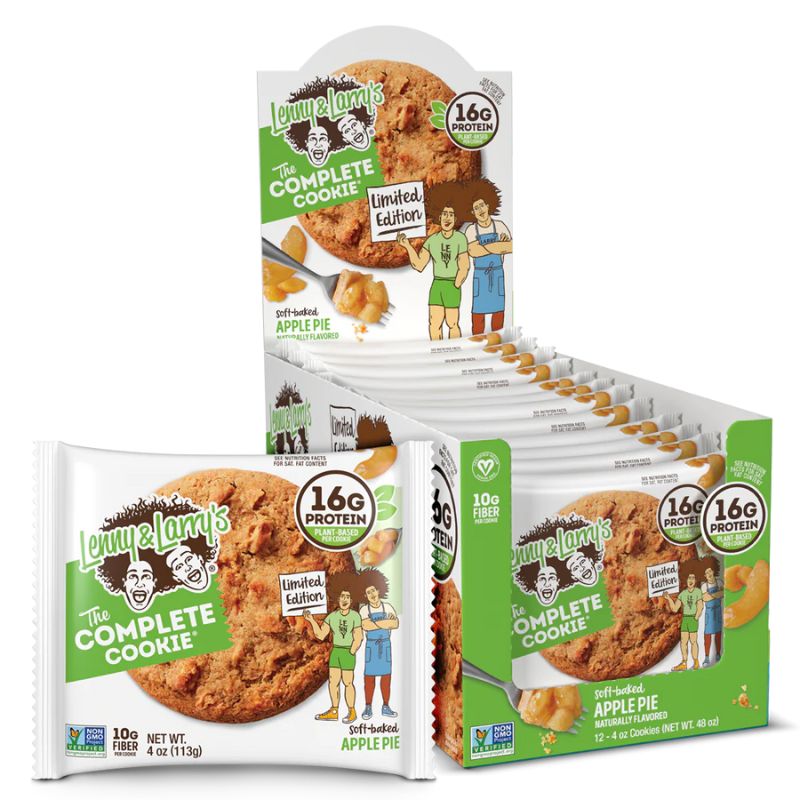 Lenny&Larrys Complete Cookie 12 x 113g BOX Apple Pie