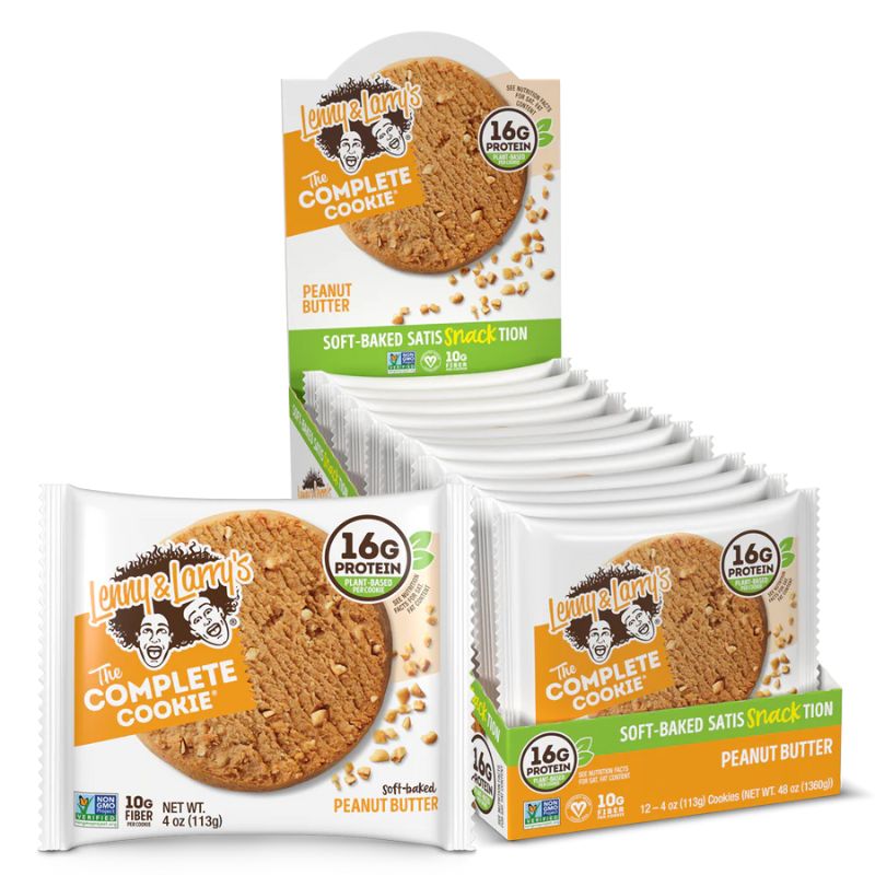 Lenny&Larrys Complete Cookie 12 x 113g BOX Peanut Butter