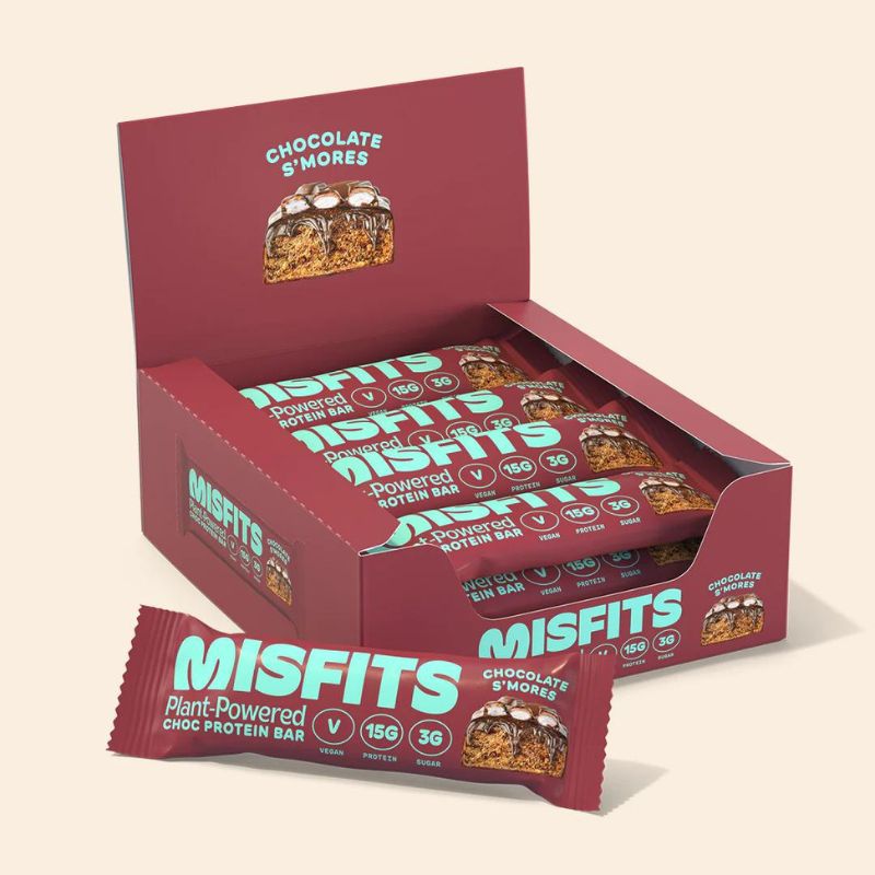 Misfits Vegan Protein Bar 45g Riegel Chocolate S'Mores