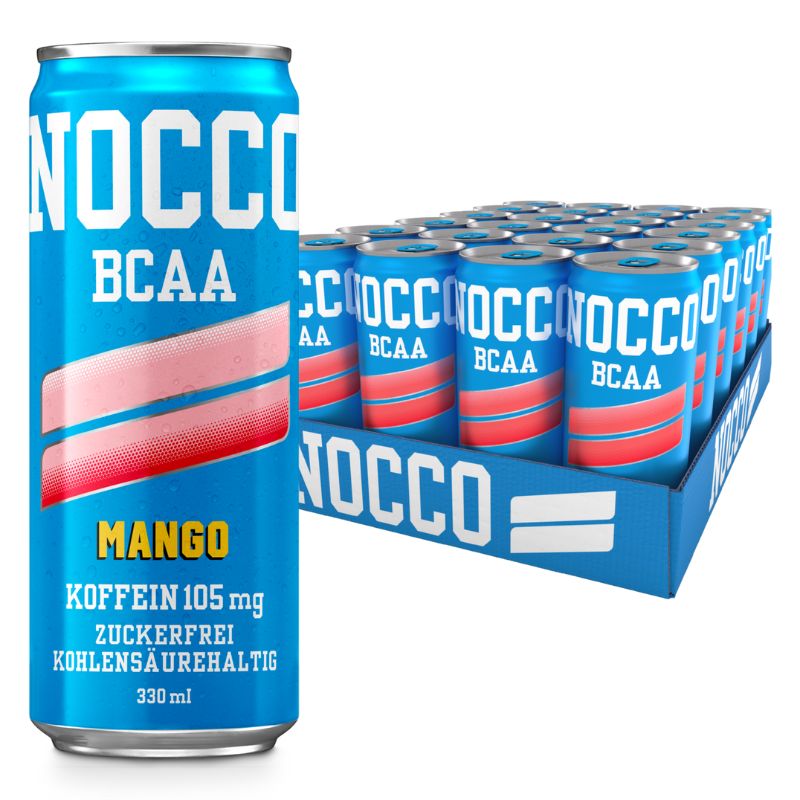 Nocco BCAA Drink 24 x 330ml Dose Mango Del Sol