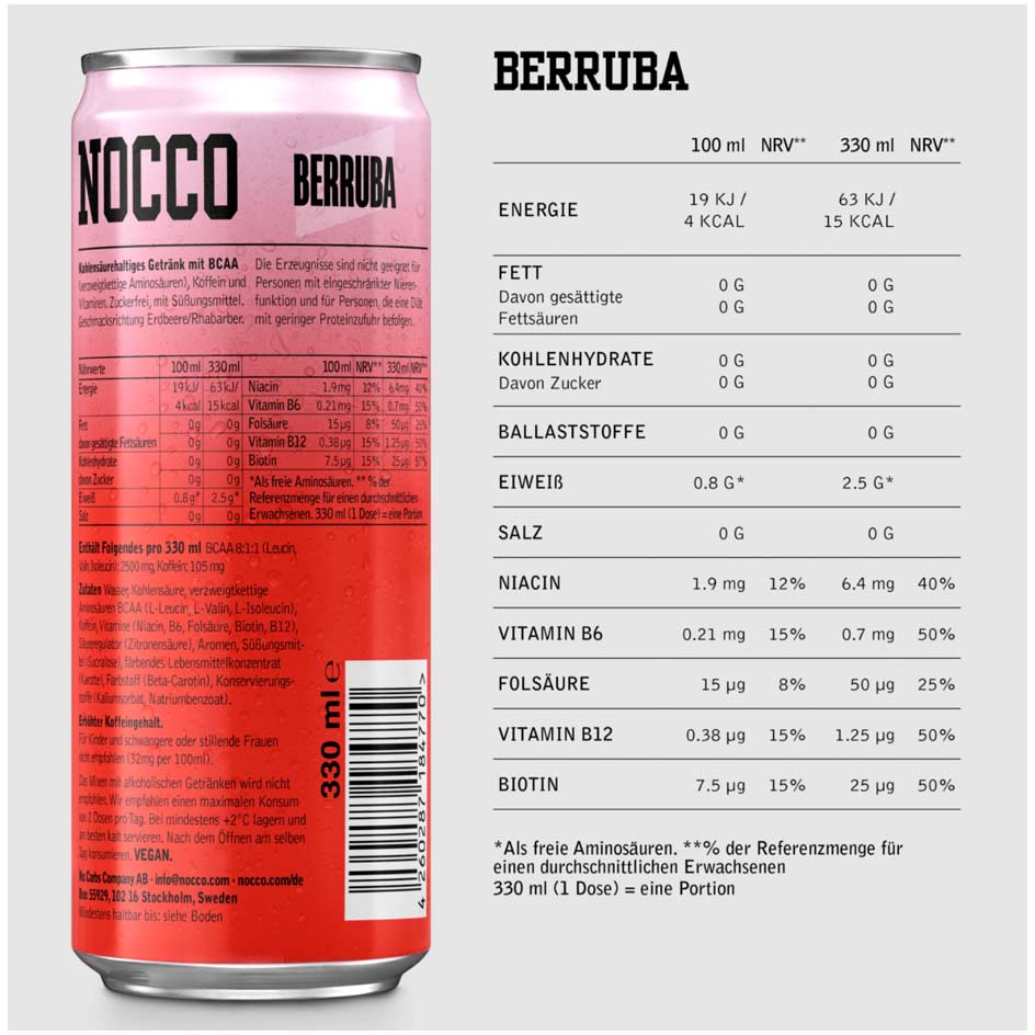 Nocco Focus Energy Drink 330ml