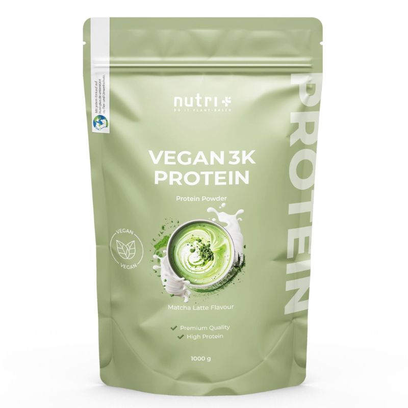 Nutri-Plus Vegan 3K Proteinpulver Matcha Latte