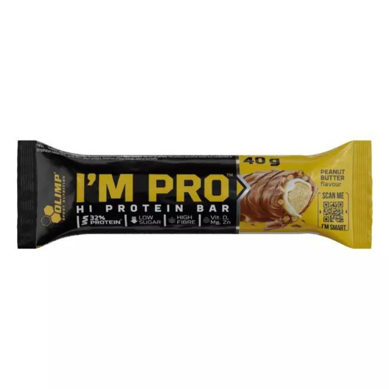 Olimp I'M PRO Protein Bar 15 x 40 g Erdnussbutter