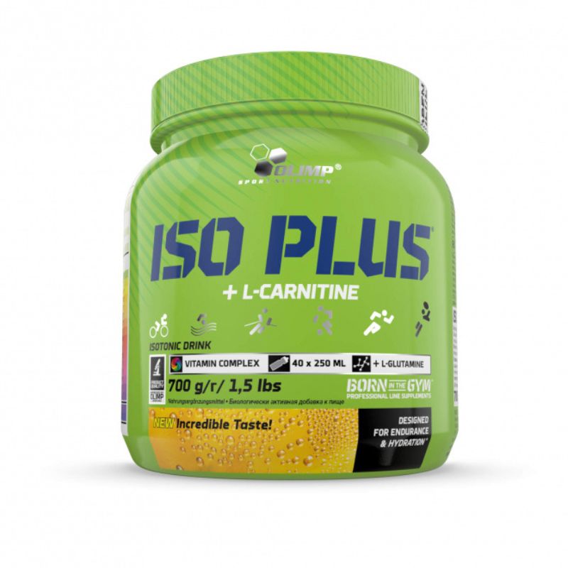 Olimp Iso Plus + L-Carnitine Powder 700g Dose Tropical Blue