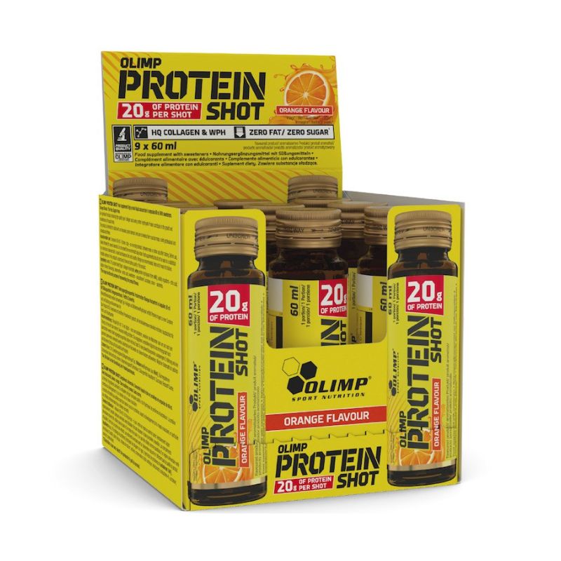 Olimp Protein Shot - 60 ml Ampulle 9 x 60ml BOX Orange