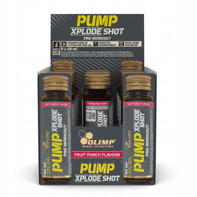 Olimp Pump Xplode Shot 9 x 60ml BOX Fruit Punch