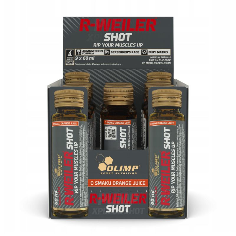 Olimp R-Weiler Shot 9 x 60ml BOX Orange Juice
