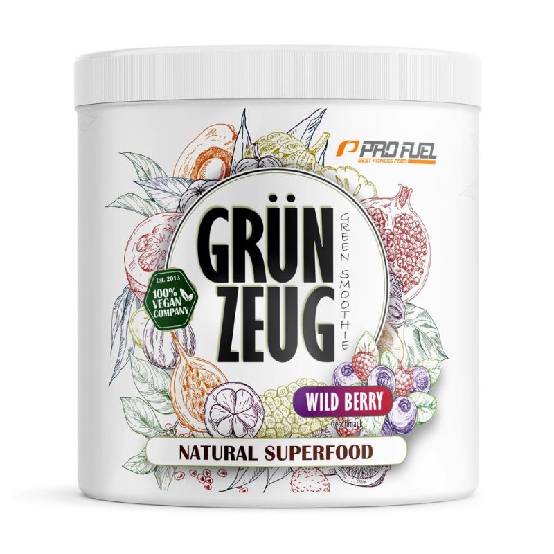 Profuel Grünzeug, Superfood Smoothie Pulver, 300g Wild Berry