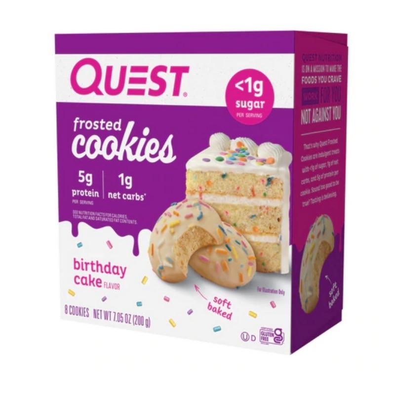 Quest Nutrition Protein Frosted Cookies 8 x 25g BOX Birthday Cake