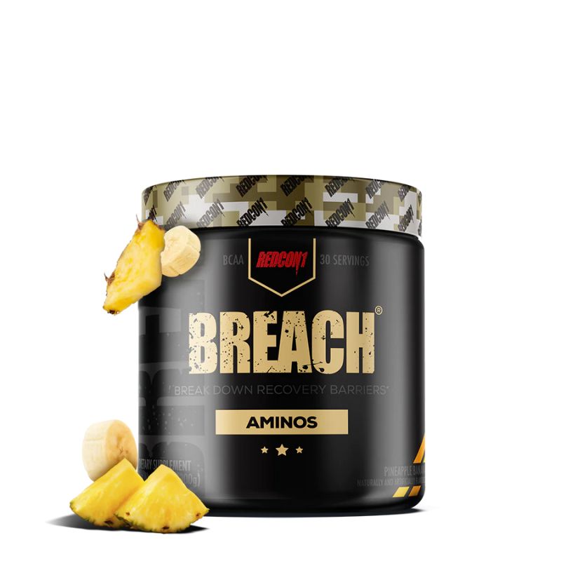 Redcon1 Breach, BCAA's, 345g Dose Pineapple Banana