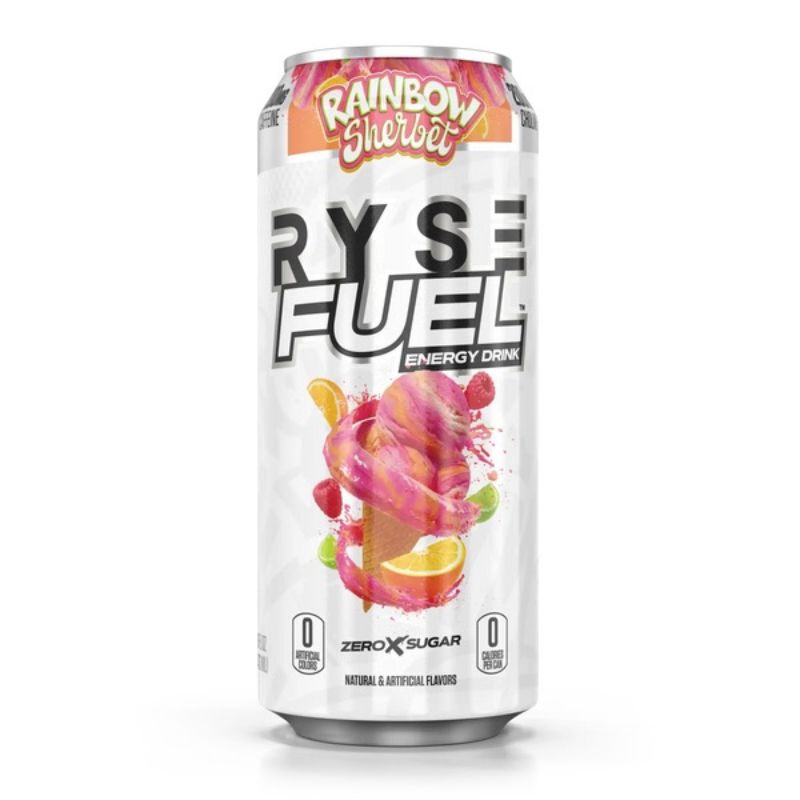 RYSE Fuel Energy Drink, 473ml Rainbow Sherbert