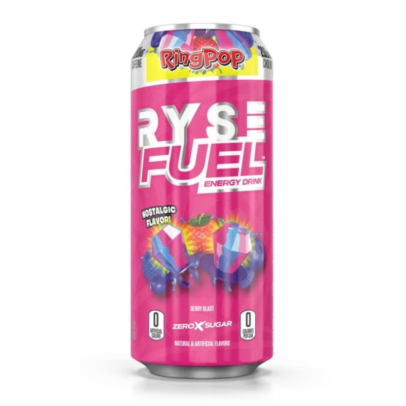 RYSE Fuel Energy Drink, 473ml Ring-Pop Berry Blast