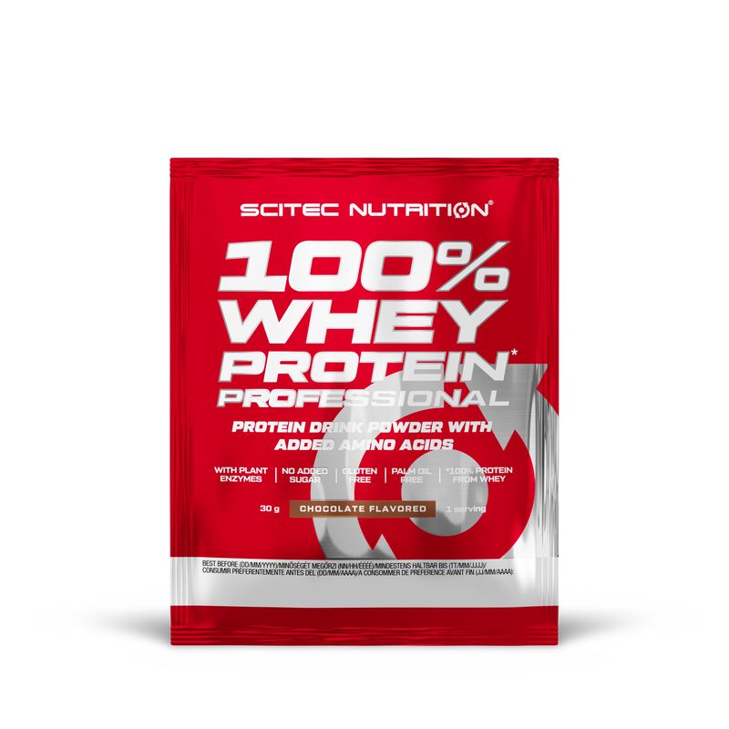 Scitec Nutrition 100% Whey Protein Professional Probe, 30g Beutel - Chocolate