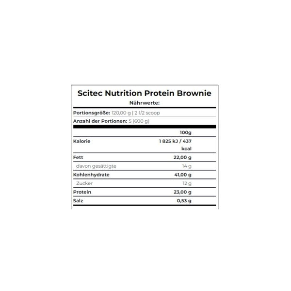 Scitec Nutrition Protein Brownie Backmischung, 600g Beutel