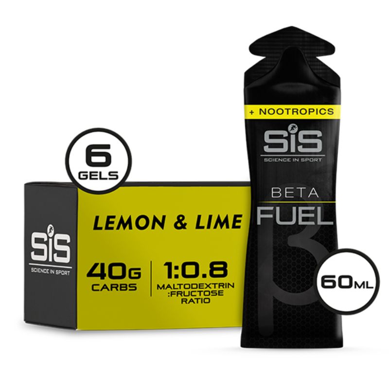 SIS Beta Fuel Gel + Nootropika 1x60ml Zitrone & Limette