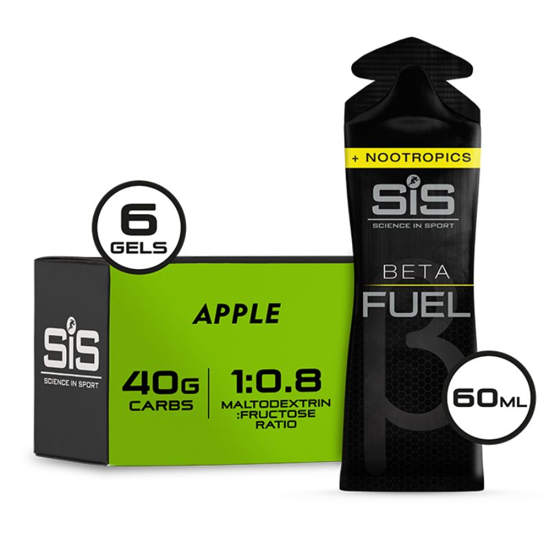 SIS Beta Fuel Gel + Nootropika 6x60ml Apfel