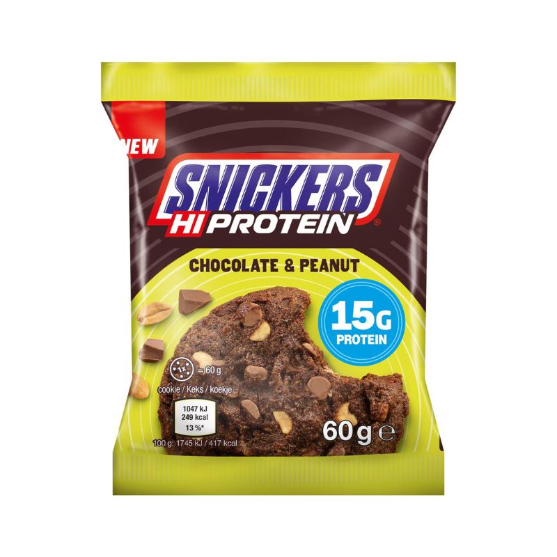 Snickers Hi Protein Cookies 12x60g BOX Chocolate & Peanut