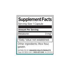 Swanson Melatonin 120 caps – Ansicht 2 – Bild 2
