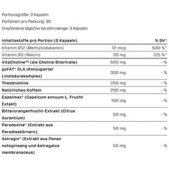 VAST OXY HEAT 90 caps (MHD-Ausverkauf) – Bild 2