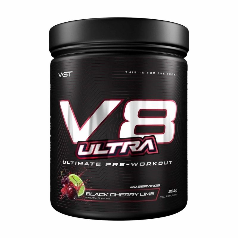 VAST Sports V8 Ultra Ultimate Preworkout Black Cherry Lime