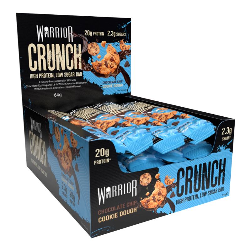Warrior Protein Crunch Bar (64g) 64g Riegel Choco Chip Cookie Dough