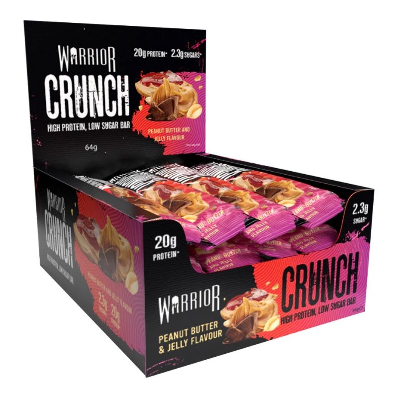 Warrior Protein Crunch Bar (64g) 64g Riegel Peanut Butter&Jelly