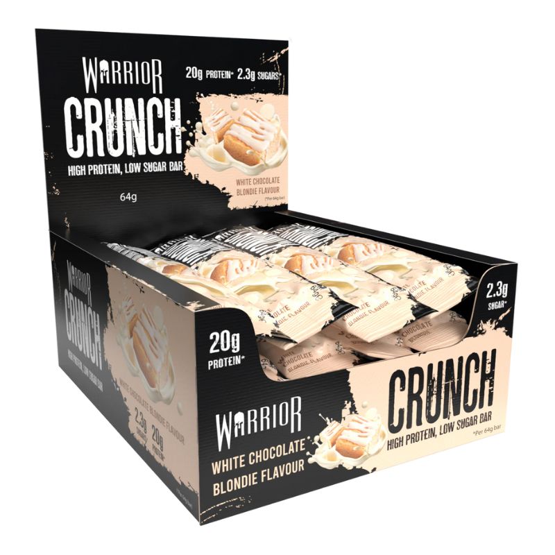 Warrior Protein Crunch Bar (64g) 64g Riegel White Chocolate Blondie