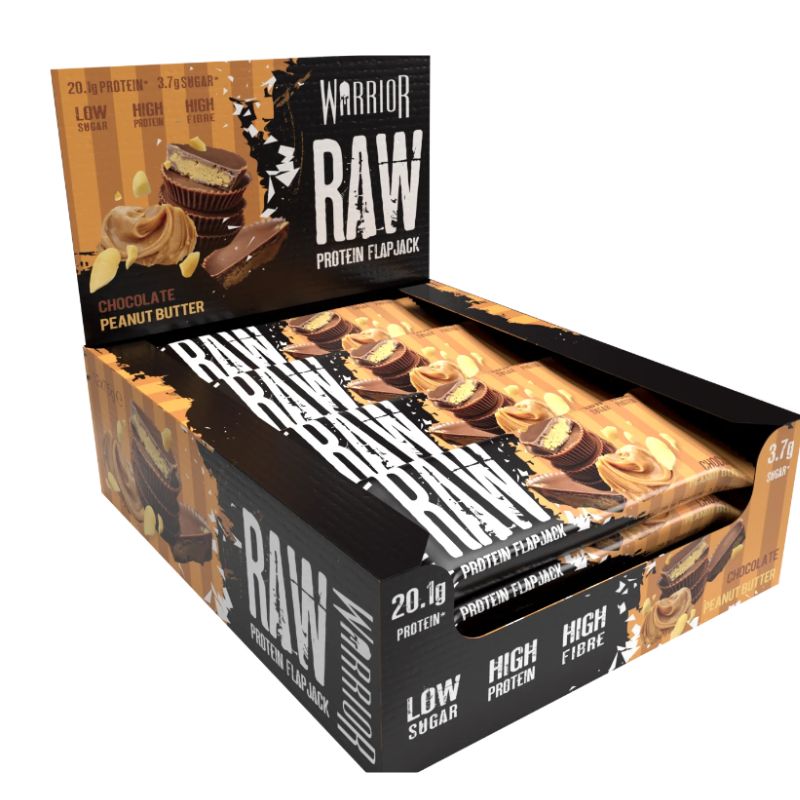 Warrior Raw Protein Flapjack 12x75 g Choco Peanut Butter