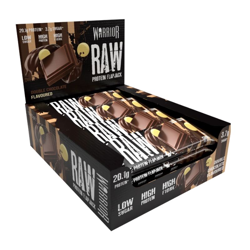 Warrior Raw Protein Flapjack 12x75 g Double Chocolate