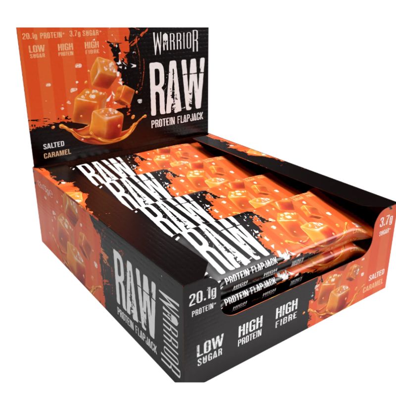 Warrior Raw Protein Flapjack 12x75 g Salted Caramel