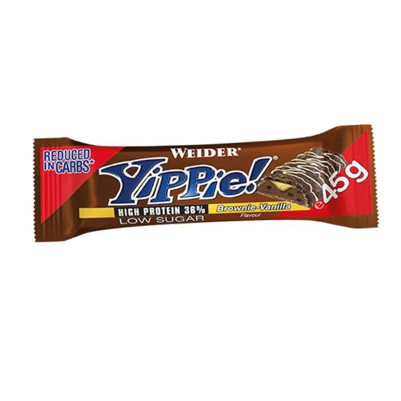 Weider Yippie Classic Bar 12x45g BOX Brownie-Vanilla
