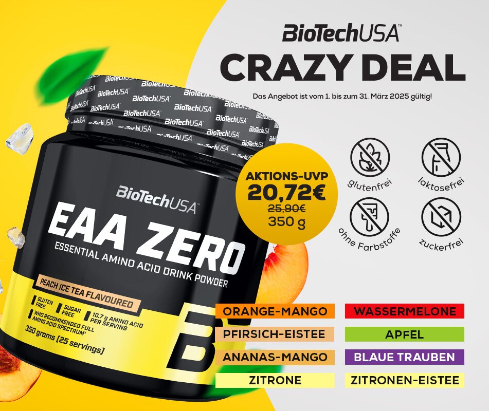 BiotechUSA EAA Zero jetzt im Sale bei Sportster Fitness.