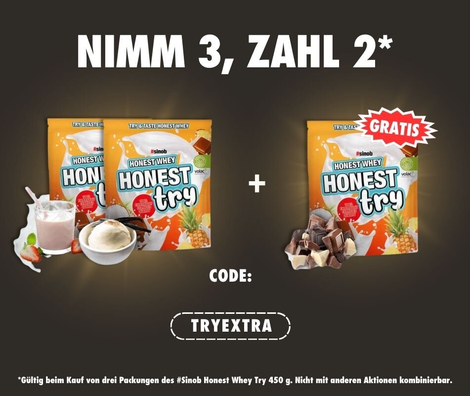 honest whey try zum 3 für 2 spapreis