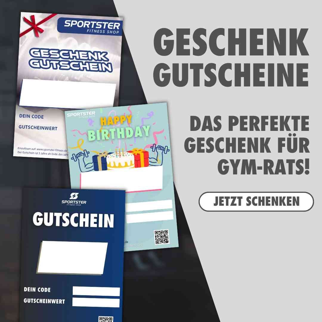 Geschenk Gutscheine für den sportster fitness Shop