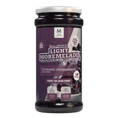 More Nutrition Moremelade 240g Schwarze Johannisbeere (vegan)