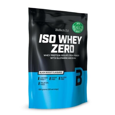 BiotechUSA Iso Whey Zero 500g Beutel Black Biscuit