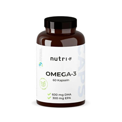 Nutri Plus Omega 3 Vegan - mit EPA & DHA 60 Kapseln