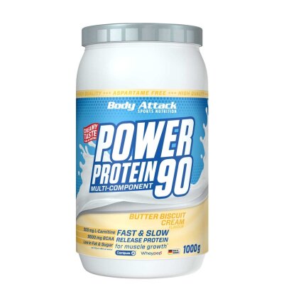 Body Attack Power Protein 90 Butter Biscuit-1Kg