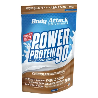 Body Attack Power Protein 90 Chocolate Nut Nougat Cream-500g