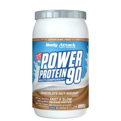 Body Attack Power Protein 90 Chocolate Nut Nougat Cream-1Kg