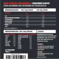 Big Zone Battle Whey 1000g GrieÃŸbrei- Kirsch