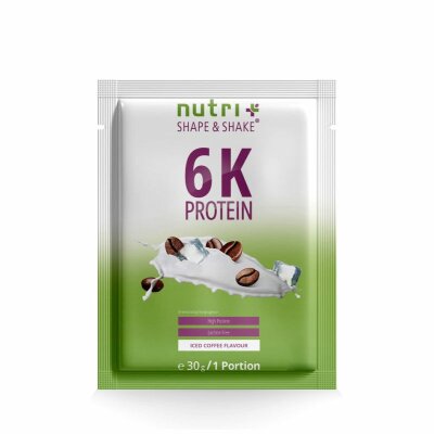 Nutri-Plus Vegan 6K Proteinpulver Probe 30g Iced Coffee