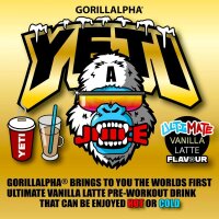 Gorillalpha Yeti Juice Ultimate Edition Pre-Workout Booster Ultimate Vanilla Latte