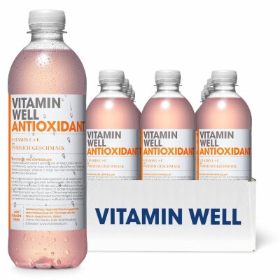 VITAMIN WELL ANTIOXIDANT Pfirsich 500ml 12x500ml