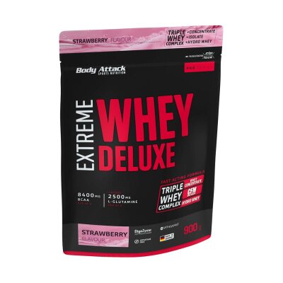 Body Attack Extreme Whey Deluxe 900g Strawberry Cream