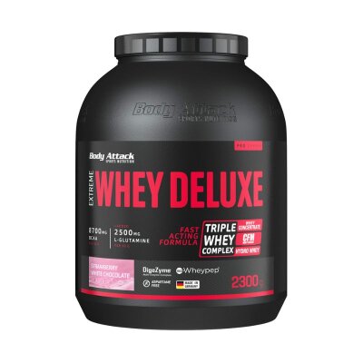 Body Attack Extreme Whey Deluxe 2300g Strawberry White Chocolate