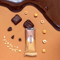 Wana Bars Creamy Twins 45g Riegel Dark Chocolate & Gianduja Filling