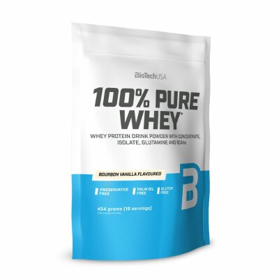 BiotechUSA 100% Pure Whey 454g Bourbon Vanilla