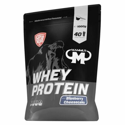 Mammut Whey Protein 1000g Beutel Blueberry Cheesecake