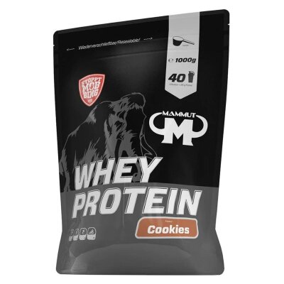 Mammut Whey Protein 1000g Beutel Cookies